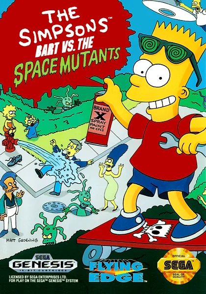 Simpsons: Bart vs. the Space Mutants box art