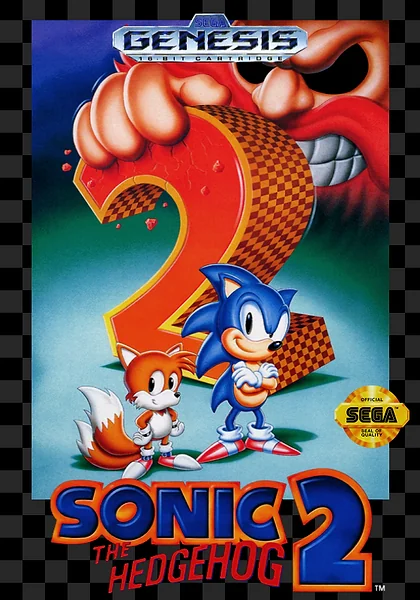 Sonic the Hedgehog 2 Box Art