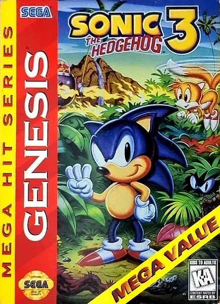 Sonic the Hedgehog 3 box art