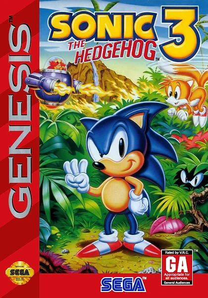 Sonic the Hedgehog 3 box art