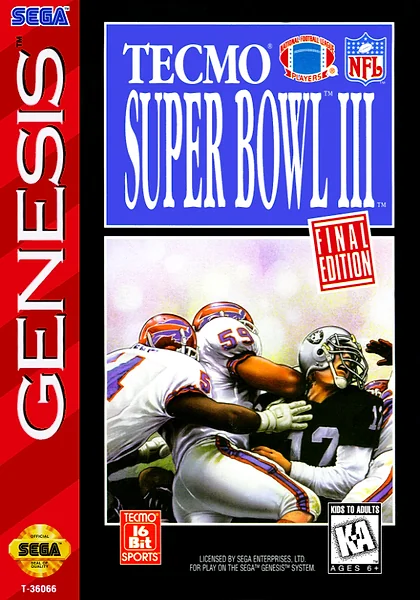 Tecmo Super Bowl III box art