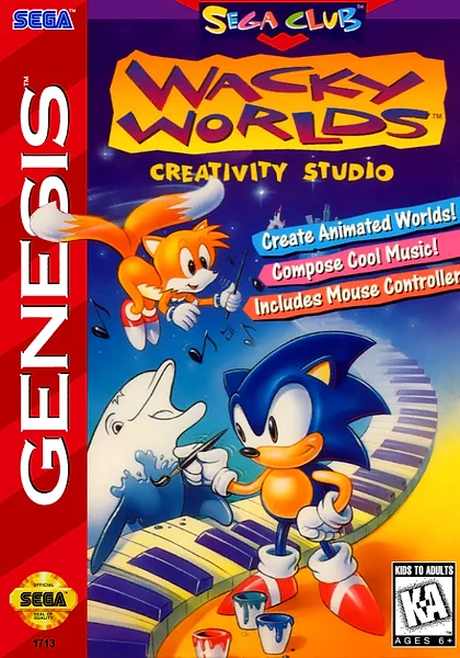 Wacky Worlds Creativity Studio box art