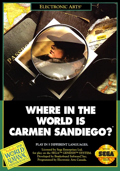 Where in the World Is Carmen Sandiego? Box Art