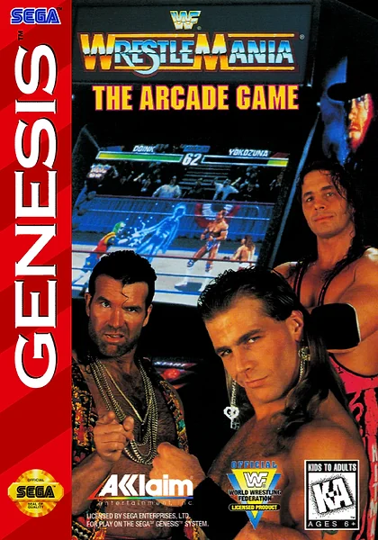 WWF WrestleMania: The Arcade Game Box Art
