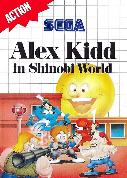 Alex Kidd in Shinobi World box art