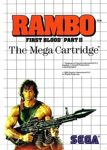 Rambo: First Blood Part II Box Art