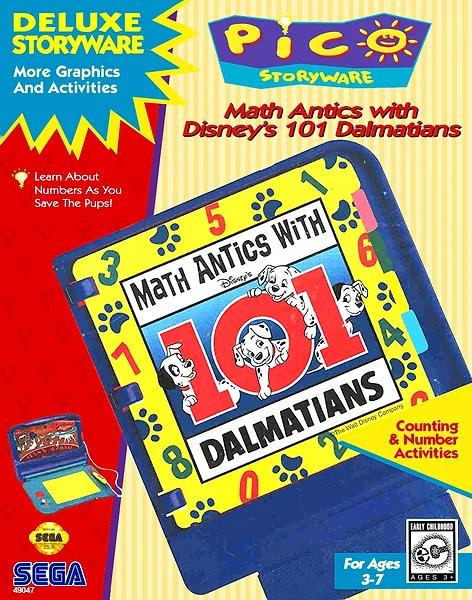 Math Antics with Disney's 101 Dalmatians Box Art