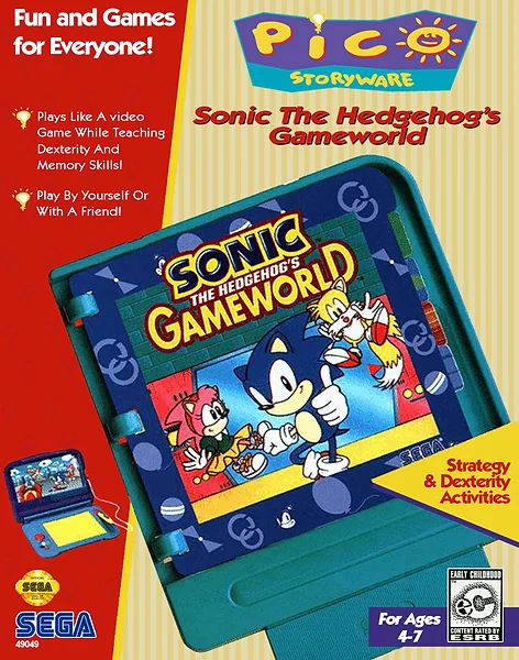 Sonic the Hedgehog's Gameworld Box Art