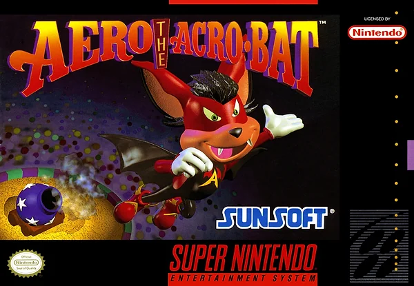 Aero the Acro-Bat Box Art