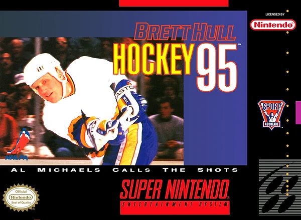 Brett Hull Hockey '95 box art