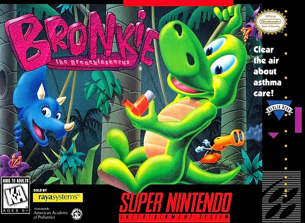Bronkie the Bronchiasaurus box art