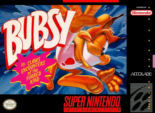 Bubsy in Claws Encounters of the Furred Kind box art