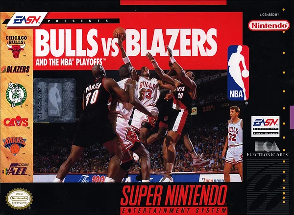 Bulls vs. Blazers and the NBA Playoffs box art