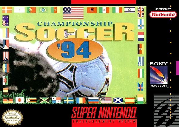 Championship Soccer '94 box art