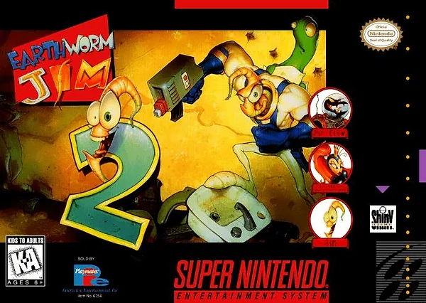 Earthworm Jim 2 box art