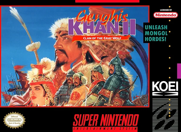 Genghis Khan II: Clan of the Gray Wolf box art