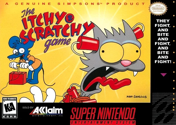 Itchy & Scratchy Game box art