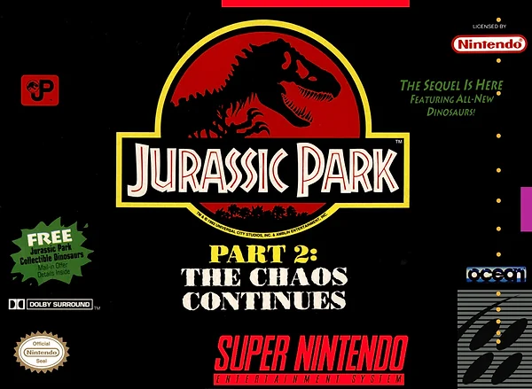 Jurassic Park Part 2: The Chaos Continues box art