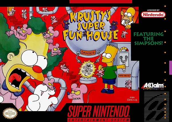 Krusty's Super Fun House Box Art