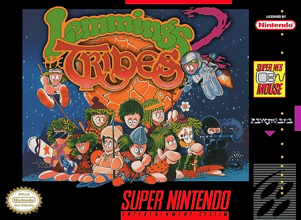 Lemmings 2: The Tribes box art