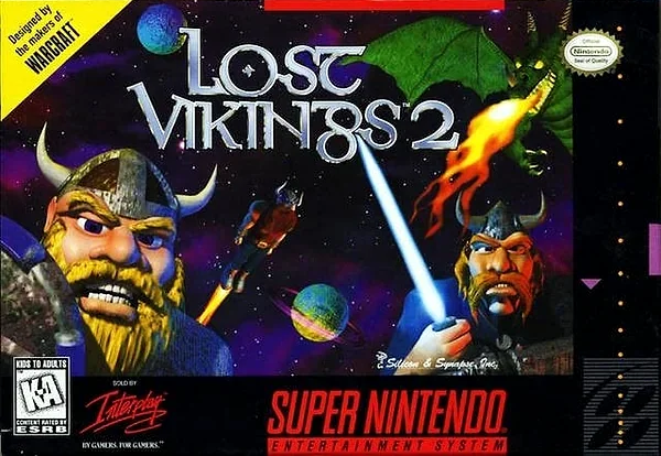Lost Vikings 2 Box Art