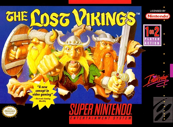 Lost Vikings box art