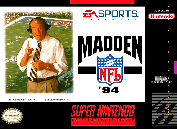 Madden NFL '94 Box Art