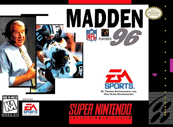 Madden NFL '96 box art