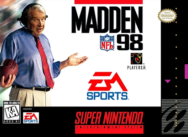 Madden NFL '98 box art