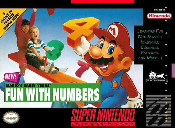 Mario's Early Years: Fun with Numbers box art