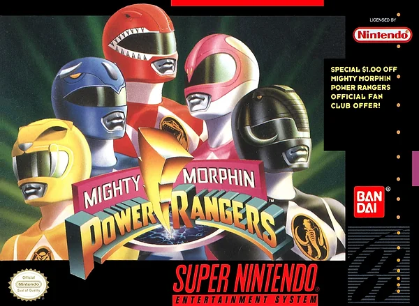 Mighty Morphin Power Rangers box art