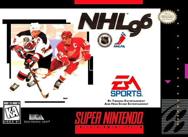 NHL 96 box art