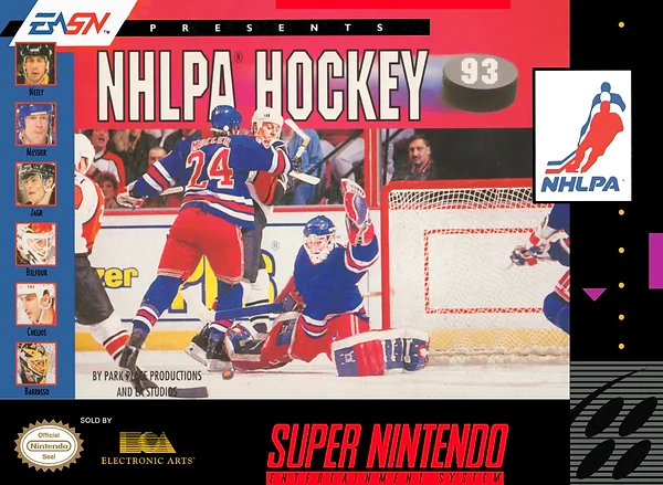 NHLPA Hockey '93 Box Art