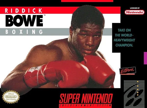Riddick Bowe Boxing Box Art