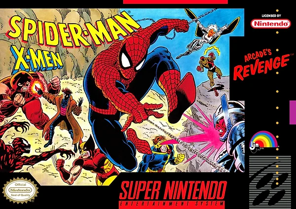 Spider-Man X-Men: Arcade's Revenge Box Art