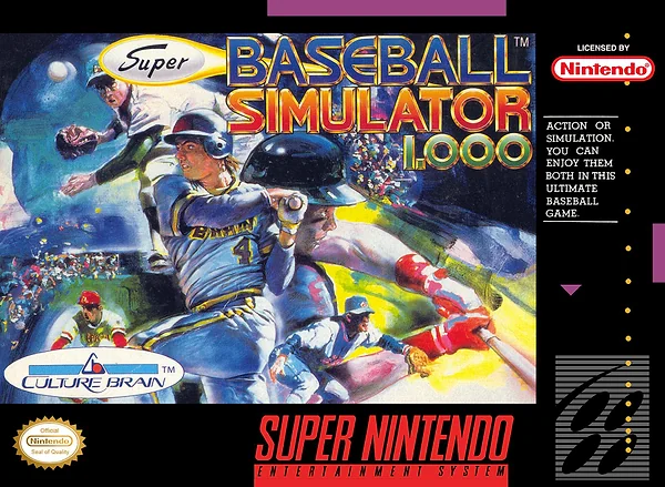 Super Baseball Simulator 1.000 box art