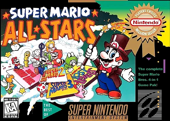 Super Mario All-Stars Box Art
