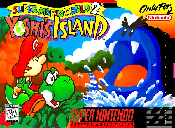 Super Mario World 2: Yoshi's Island Box Art