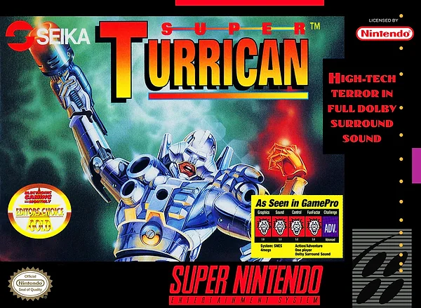 Super Turrican Box Art