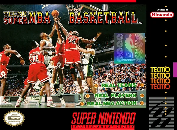 Tecmo Super NBA Basketball Box Art