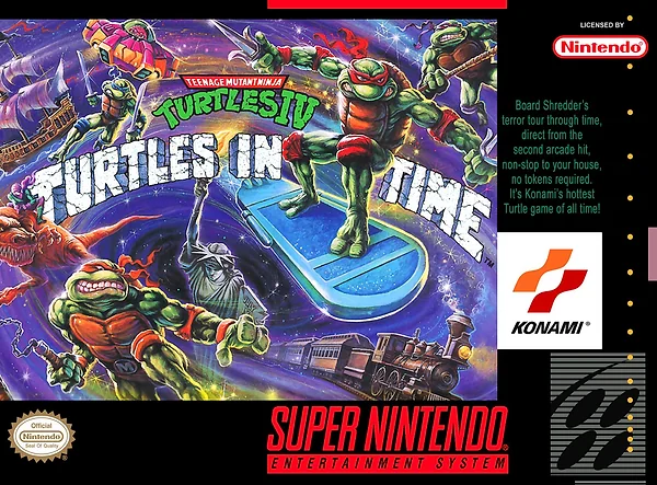 Teenage Mutant Ninja Turtles IV: Turtles in Time box art