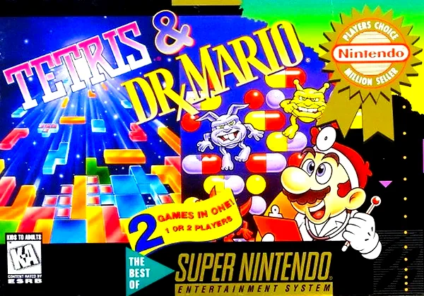 Tetris & Dr. Mario Box Art