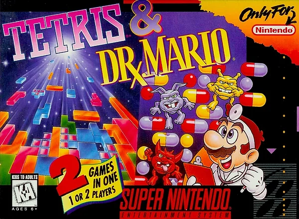Tetris & Dr. Mario box art