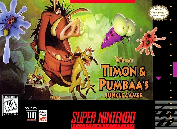 Timon & Pumbaa's Jungle Games Box Art