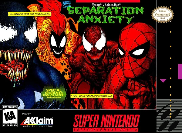 Venom & Spider-Man: Separation Anxiety Box Art