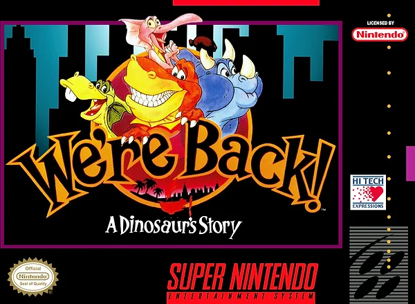 We're Back! A Dinosaur's Story box art