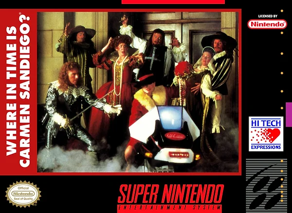 Where in Time Is Carmen Sandiego? Box Art