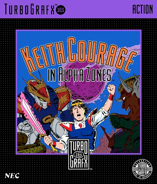 Keith Courage in Alpha Zones Box Art