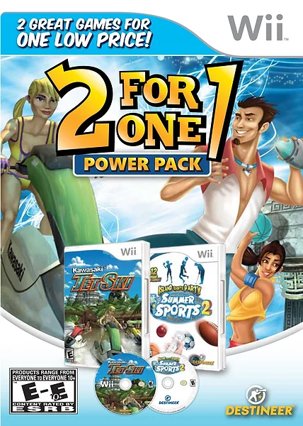 2 for 1 Power Pack: Kawasaki Jet Ski & Summer Sports 2 box art