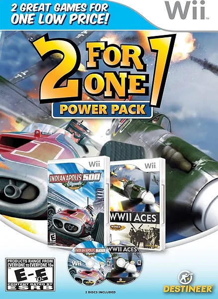 2 for 1 Power Pack: WWII Aces & Indianapolis 500 Legends box art
